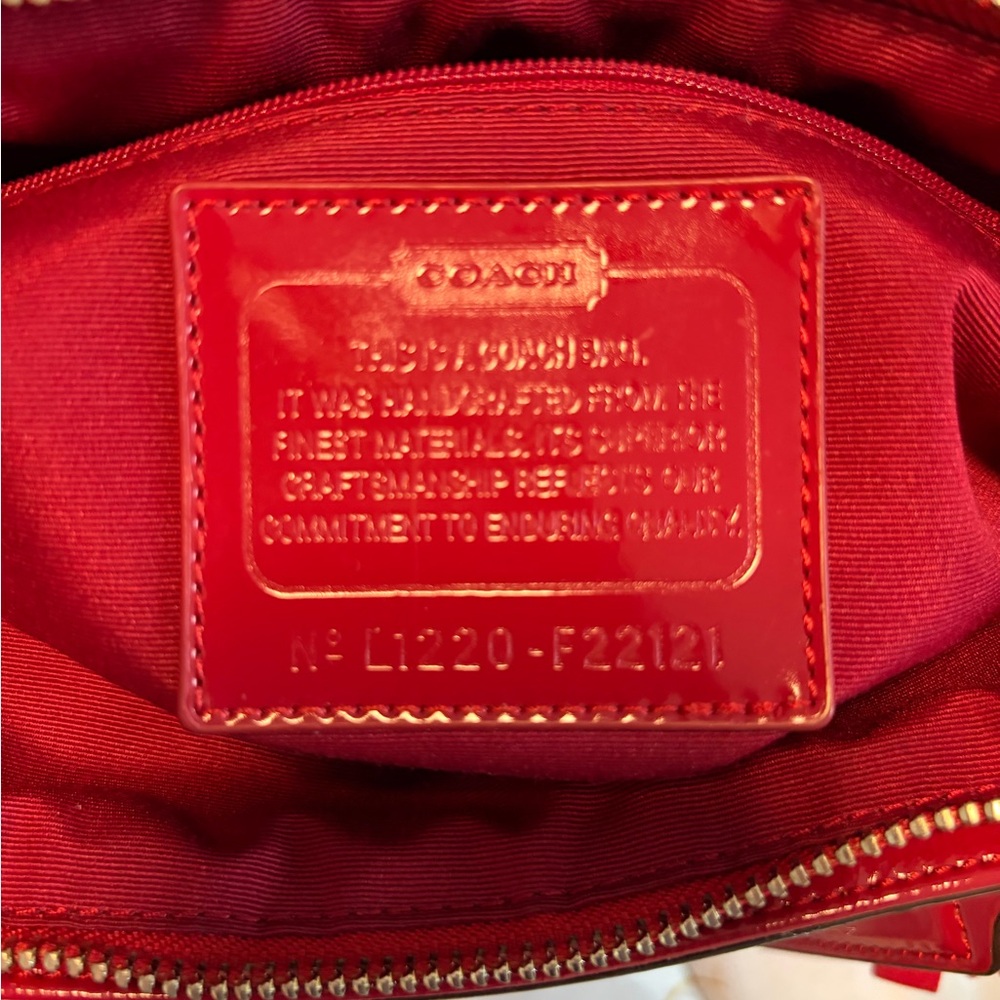 Coach Poppy Lurex Limited Edition Tote F22121 Like New - Picture 4 of 10